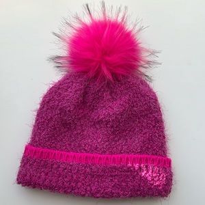 Soft Pink Pom Hat